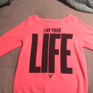 Pink American eagle outfiters crewneck